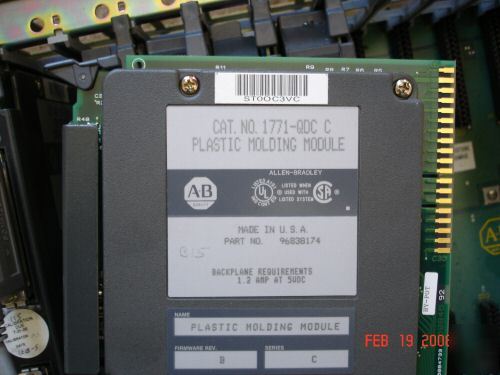 Ab plc-5/30B/c complete sys. plastcmolding mdl, tested