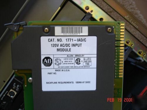 Ab plc-5/30B/c complete sys. plastcmolding mdl, tested
