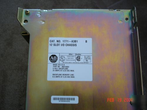 Ab plc-5/30B/c complete sys. plastcmolding mdl, tested