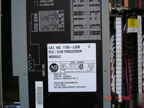 Ab plc-5/30B/c complete sys. plastcmolding mdl, tested
