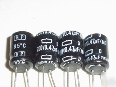 1000PCS 200V .47UF bp non polar radial capacitors