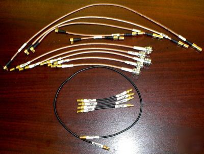 15PCS assorted rf / microwave belden mil-spec cables