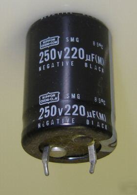 250V-220UF snap capacitor 5 pcs smg united chemi-con