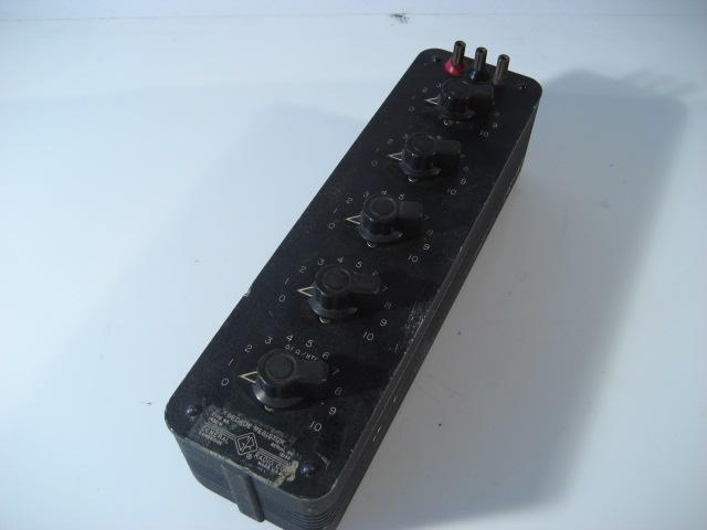 Decade resistor 1432 n general radio co 0.1 - 1000 step