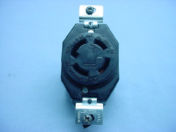 Leviton L19-30 locking receptacle 30A 277/480V 71930-fr