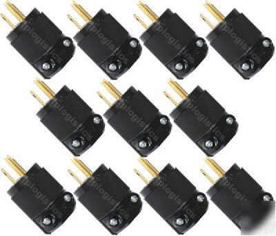 New hubbell 5266CM2 10 pack 15A male edison connector 