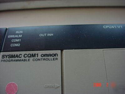 Omron sysmac CQM1 CPU41-V1 & ps & 1X OC214 & 2X ID212