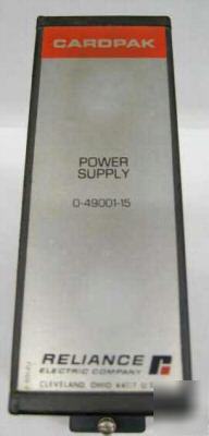 Reliance electric cardpak power supply 0-49001-15