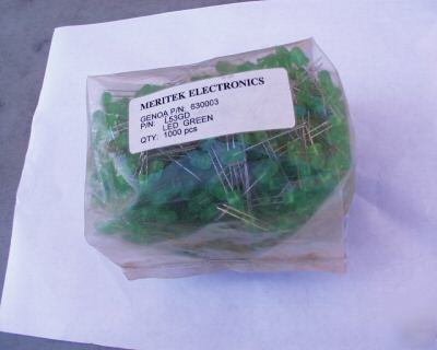 		green led's bag of 1000 pieces t-1&3/4