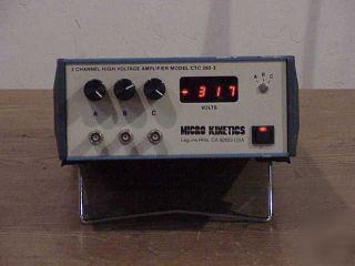 Micro kinetics #ctc 260-3 3 ch high voltage amplifier