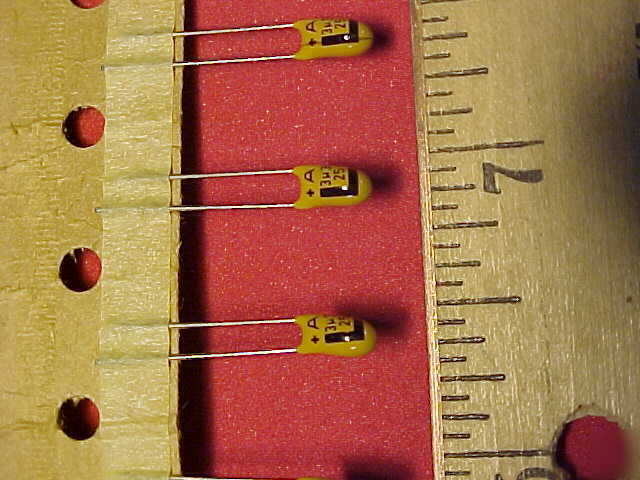 100PC solid tantalum dip capacitor 3.3UF 25V radial