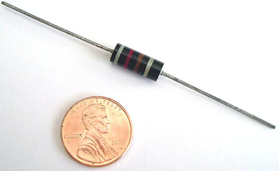 Allen bradley carbon comp resistors 1W 820 ohm 10% [10]