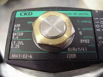 Ckd 115VAC powered asco solenoid valve 