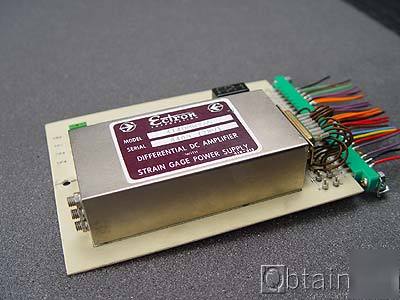 Ectron differential dc amplifier strain gage pwr supply