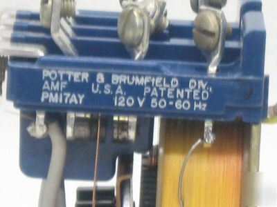 Potter & brumfield 25 amp 120 volt relay PM17AY