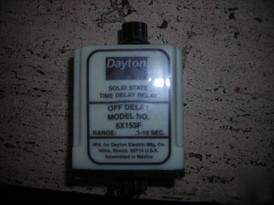 Dayton time delay relay 6X153A .1-10SEC. lot of 6