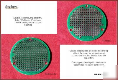 Me-pb-103RI round double layer plated prototype board 