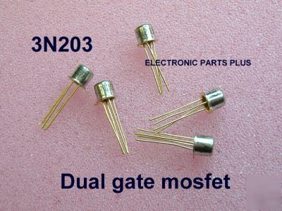 New 3N203 dual gate mosfet package of 5 os