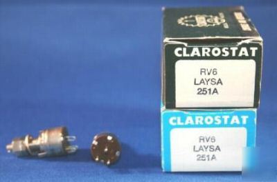 New clarostat RV6 RV6LAYSA251A potentiometer qty. 5