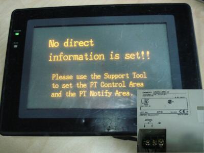 Omron interactive display NT620S-ST211B with rs-232C.