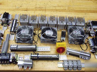 One lot, misc. omron electrical components