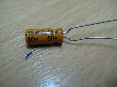 0.15UF 50V yec alum elect radial capacitors 100PCS
