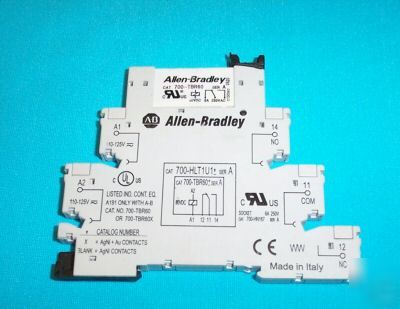 Allen bradley 700 series relays and base (qty.5)