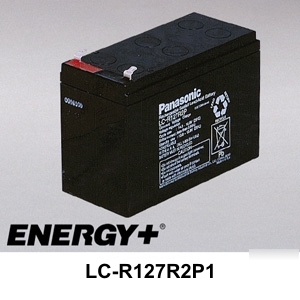 Battery panasonic lc-R127R2P1, 12V 7.2AH rech sealed