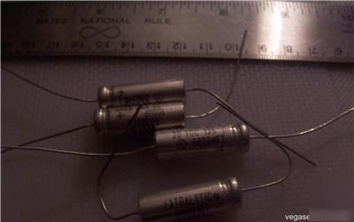 Electrolytic axial capacitor 100UF 30 vdc 125*c milspec