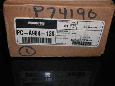Modicon pc-A984-130 PCA984130 compact processor 