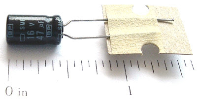 Non polar radial electrolytic capacitors 47UF 16V (25)