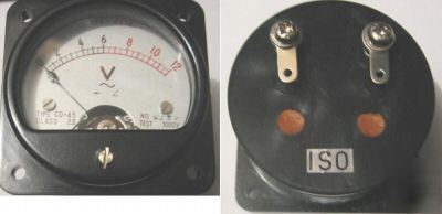 Sinto keiki volt meter dial type co-45 class 2.5 see pi