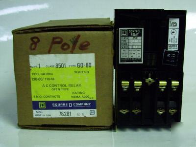 Square d co ac control relay type GO80 