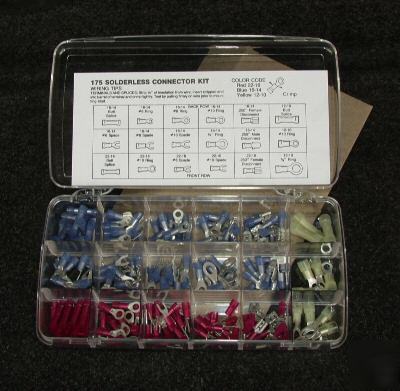 175 piece nylon insulated electrical connector kit