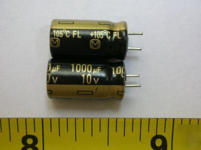 200PCS,panasonic 10V 1000UF mini electrolytic capacitor