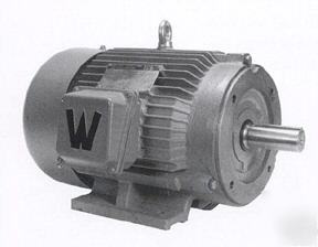 New 25 hp electric motor, c flange with mounting base