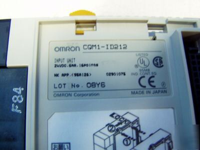 Omron input unit m/n: CQM1-ID212 - tested