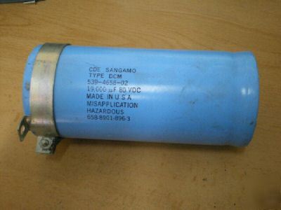 4X sangamo electric (electrolytic) capacitor type dcm 