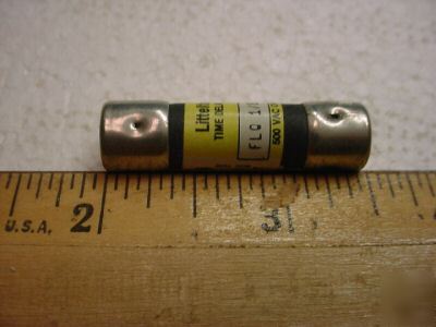 Flq-1/8 1/8 amp 500 volt midget slo-blo fuse (qty 12EA)