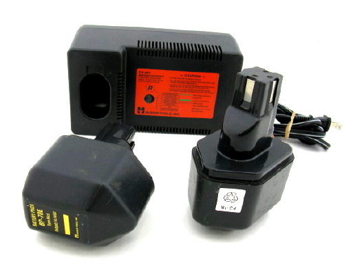 Huskie battery charger & 2 bp-70E 14.4 volt batteries