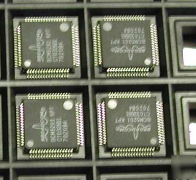 Lot of 4 broadcom BCM5201KPT ic memory chip tranceiver