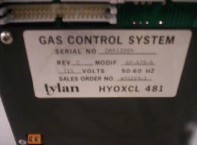 Tylan gas control system model hyoxcl 481