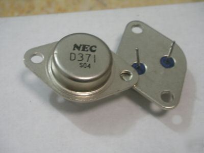 50, nec 2SD371 D371 npn transistor audio amp output TO3