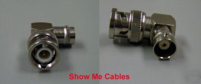 Bnc right-angle adapter male female connector