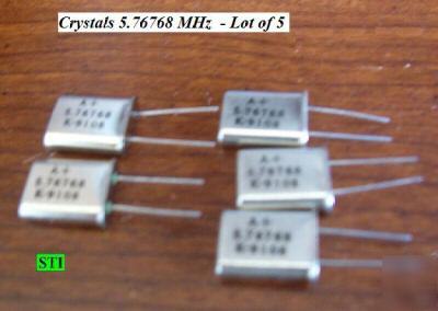 Crystals - 5.76768 mhz lot of 5