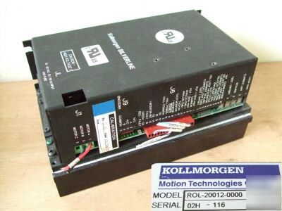 Kollmorgen silverline rol-20012-0000 servo amplifier