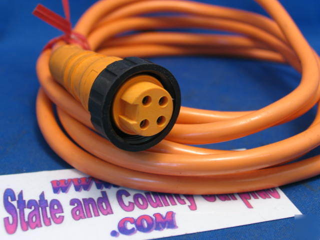 New 4 pin female 6' cordset cable orange * *