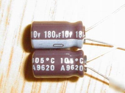 200P 10V 180UF nichicon radial capacitors low esr 105C