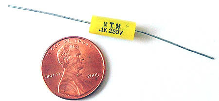 Axial film capacitors ~ .1UF 250V 10% (25)