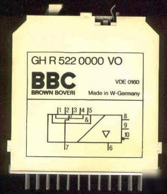 Bbc boveri brown logic card gh r 522 0000 vo 062 038 65